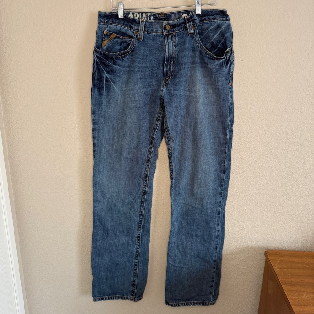 Ariat M4 Low Rise Bootcut Jeans 34x36 Medium Wash Denim Rugged Country Utility